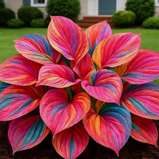 Multicolor Hosta Seeds with Free Plant Growth Serum